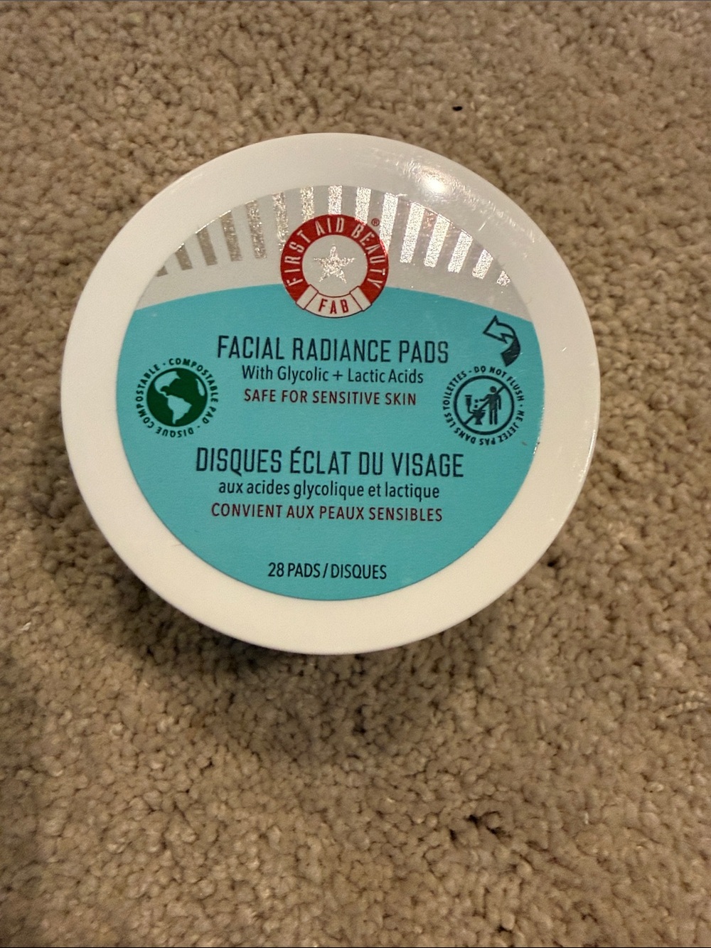 First Aid Beauty Facial Radiance Pads with Glycolic + Lactic Acids